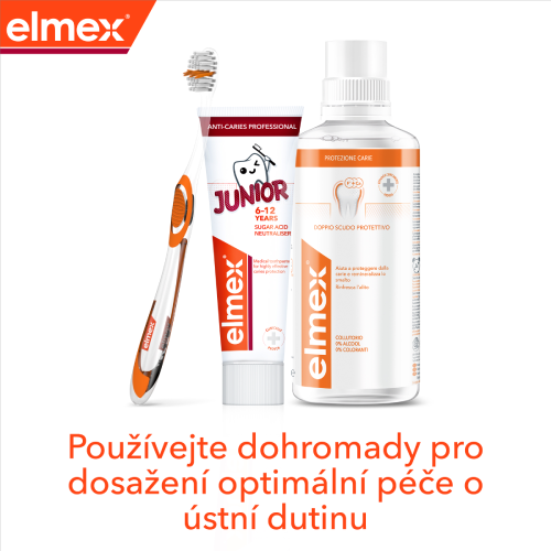 Režim Anti-Caries Professional Junior. zubní pasta, ústní voda, zubní kartáček