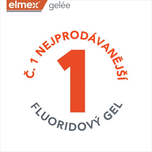 Ilustrace zubů demonstrující účinky produktu na remineralizaci, posílení skloviny a ošetření přecitlivělých míst.